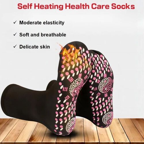 1/5pairs Tourmaline Self-Heating Socks Winter Warm Thermal H
