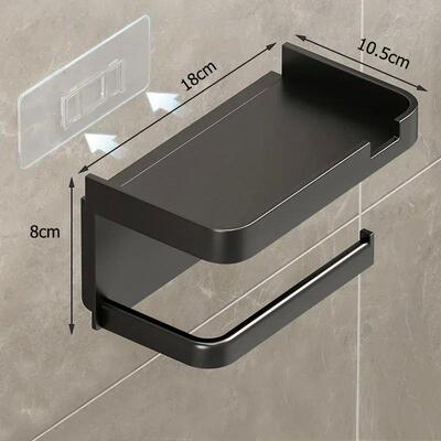 Toilet Paper Holder Plastic Storage Rack Kitchen Towel Place