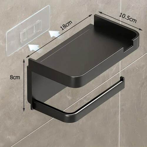 Toilet Paper Holder Plastic Storage Rack Kitchen Towel Place