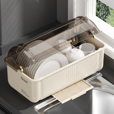 Bowl and chopstick storage box, dish storage rack, kitchen