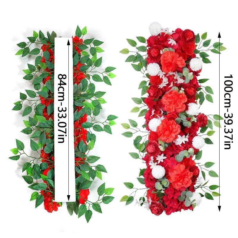 Artificial Flowers Row Arch DIY Wedding Flower Wall Arrangem图片
