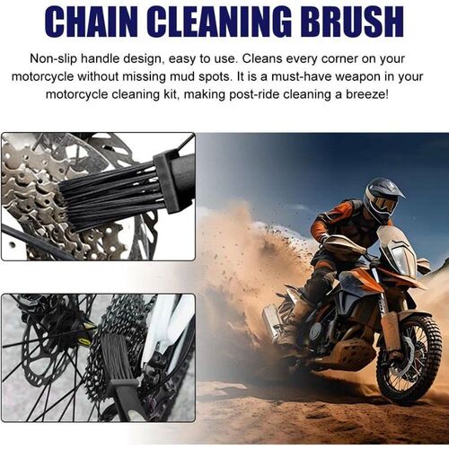 Portable Chain Cleaner Motorcycle Road Bike Chain Clean Brus