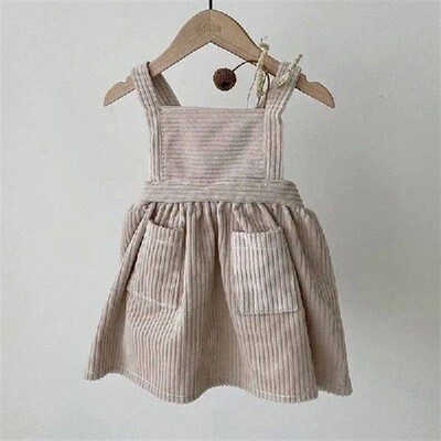 Childrens Corduroy Dress, Hundred Day Old Baby Artistic