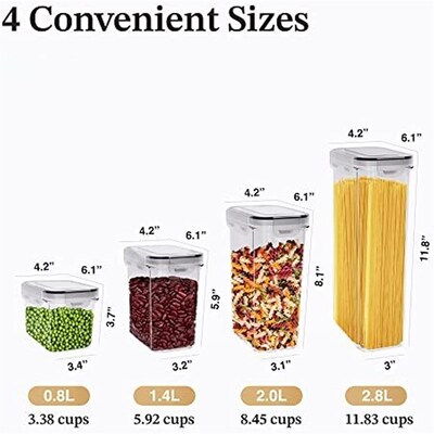 Airtight Food Storage Containers Plastic Food Canisters