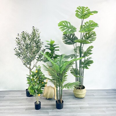 Nordic artificial green plants decoration large fake tree
