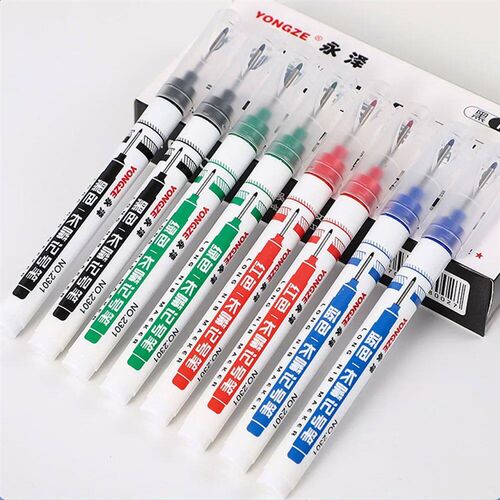 20mm 4 Colors Deep Hole Long Head Nib Markers For Metal Pen