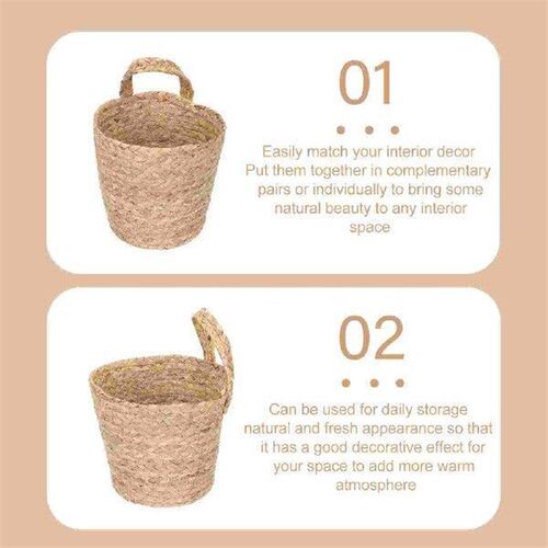 Wicker Fruit Basket Wall Hanging Large Eggs to Decorate