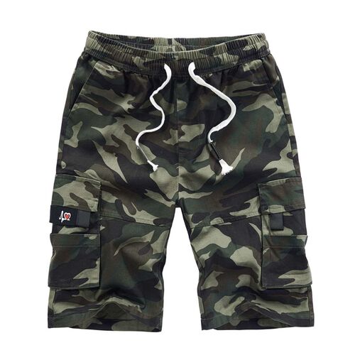 Summer Mens Tooling Shorts Loose Large Size Mens Cotton Pa