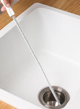 1/2pcs Super long Pipe Dredging Brush Bathroom Hair Sewer Si