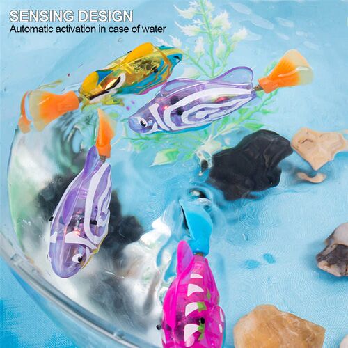 Aquarium Decoration Electric Fish Cat Interactive Water Toy