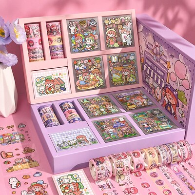 waterproof asthetic stickers sticker set 日韩可爱贴纸樱花