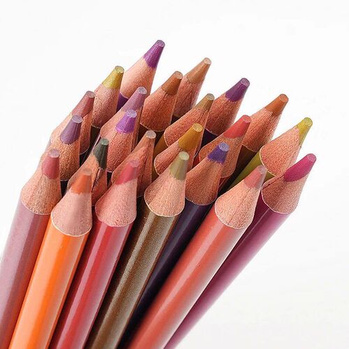 Brutfuner NEW 72Pcs Metallic Colored Pencils Wood Drawing Sk