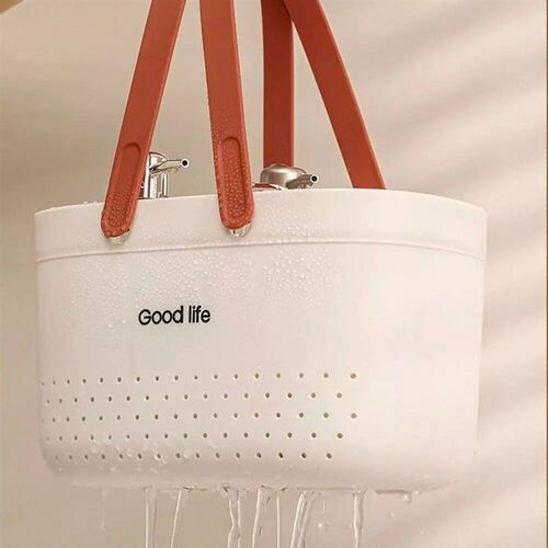New Large Capacity Wash Basket Plastic Portable Bath Basket