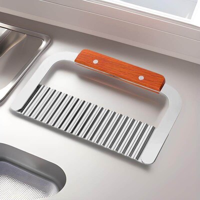 Stainless Steel Wolf Tooth Potato Slicer for Cutting Wavy Fr