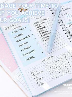 52 Weeks Weekly Planner Notebook A5 Undated Spiral Agenda Da