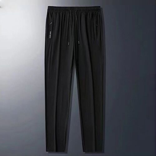 Mens Ice Silk Pants Summer Thin Quick-drying Middle-aged an
