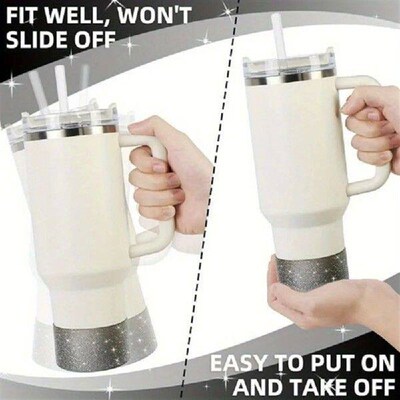 Silicone Glitter Bottle Bottom Sleeve Cup Accessories