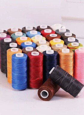 50M 0.8Mm Thickness Waxed Thread For Leather Waxed Cord For