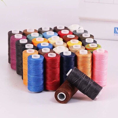 50M 0.8Mm Thickness Waxed Thread For Leather Waxed Cord For