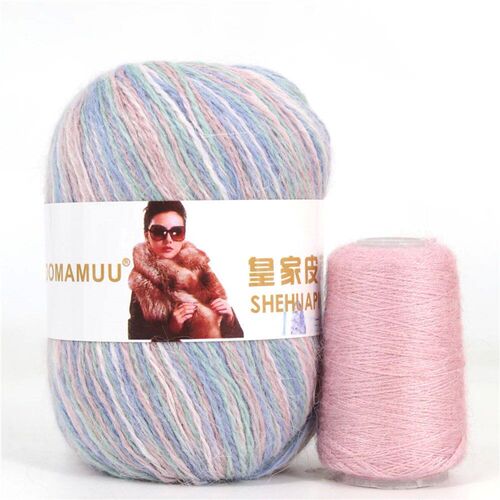 50+20 g/set 14/2 thickness Soft Plush Mink Cashmere Yarn Han
