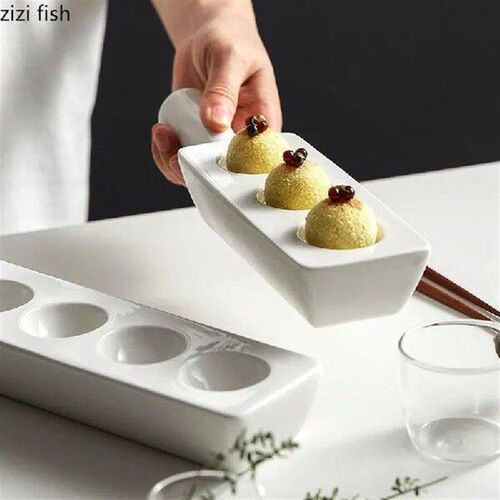 Ceramic Dessert Plate Seasoning Dish Dim Sum Plate Dinner