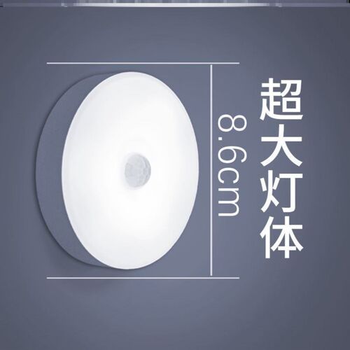 PIR Motion Sensor LED Night Light USB Rechargeable Lamp