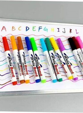 12 Colors Whiteboard Markers Erasable Colorful Marker Pens L