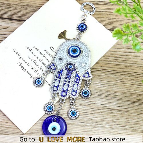 Egypt Fatima Palm Eye Nazar Boncu?u Exorcism Lucky Amulet M