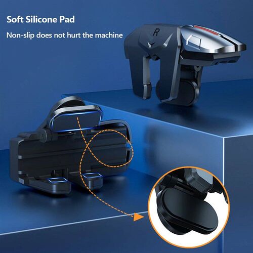 2pcs 6 Finger Gaming Trigger Latency-Free Control for PUBG G