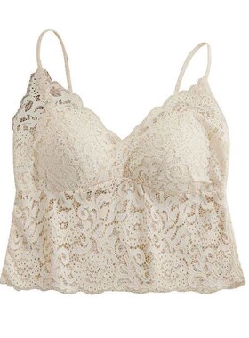 Lace Beauty Back Underwear Womens Sexy One-piece Fixed Cup