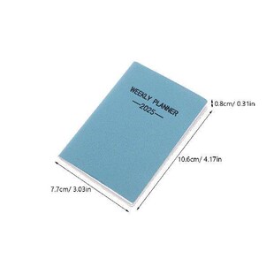 2025 Mini Pocket Weekly Planner Thick Paper Monthly