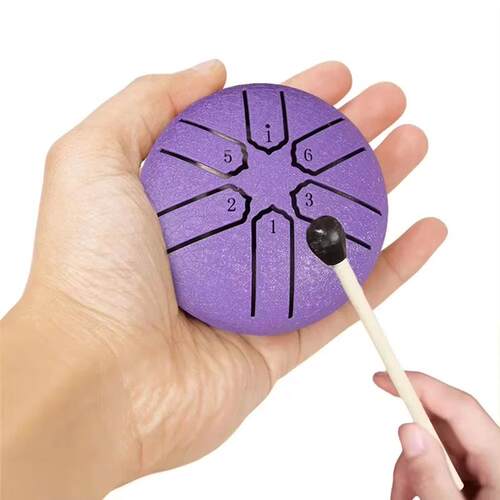 Steel Tongue Drum Outdoor Rain Drum Instrument Mini Hand Dru