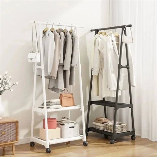 Floor-Standing Coat Rack Triangle Pulley Clothes Racks with