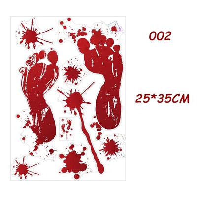 Horror Blood Handprint Footprint Fingerprint Halloween Stick