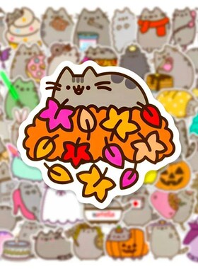 50/100PCS Cute Kawaii Chunky Cat ers Pack Decal Stationery S