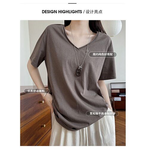 Relaxation Sense Snowflake Texture Curled Short-sleeved T-sh
