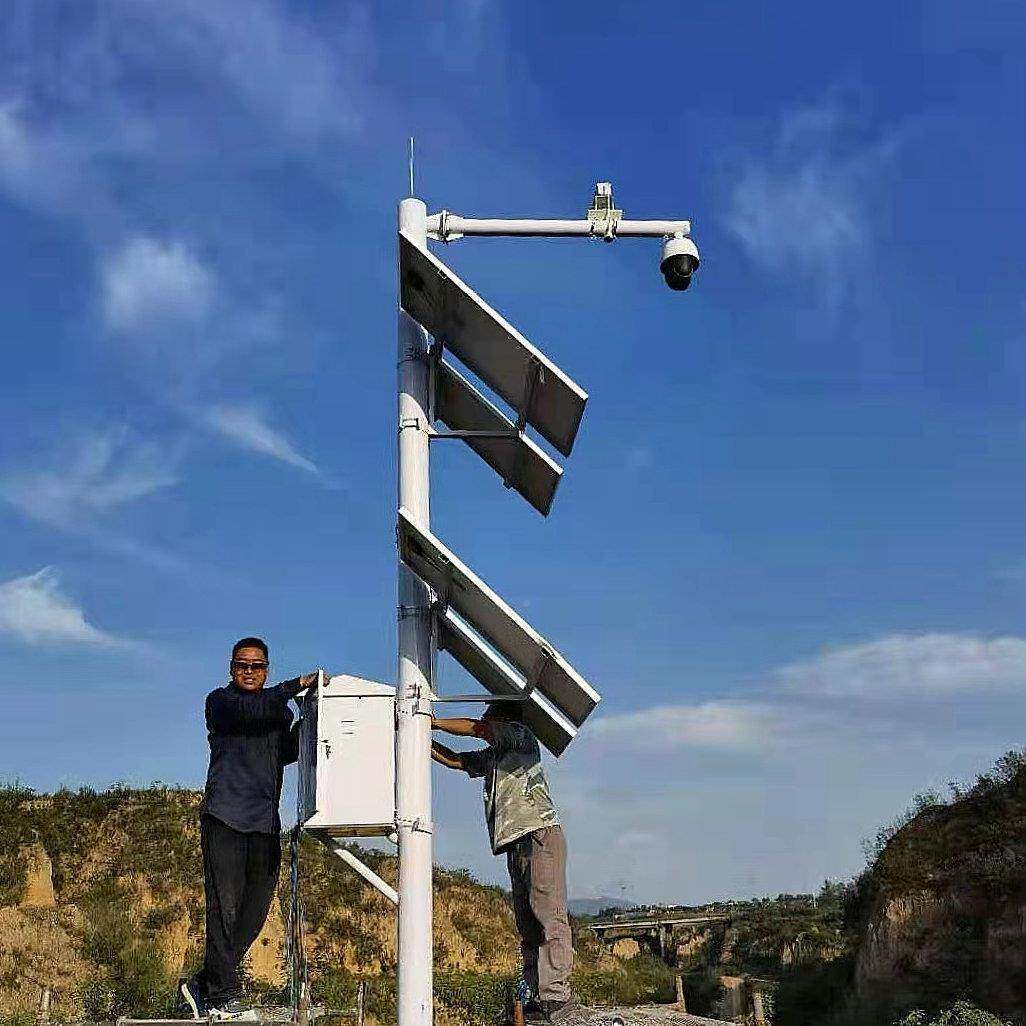 太阳能监控供电系户统12V锂电池太阳发外电板工能程光60W板12伏发