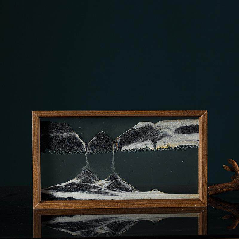 创意流沙画仿实木边框摆件家居办公室发廊酒柜摆台解压工厂,鲜花速递/花卉仿真/绿植园艺,割草机/草坪机,淘宝优惠券,粉丝福利购,淘宝优惠卷