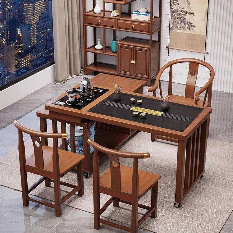 阳台小户型茶桌椅组合可旋转移动泡茶台烧水壶一体家用实木小茶几,3C数码配件,其它配件,淘宝优惠券,粉丝福利购,淘宝优惠卷