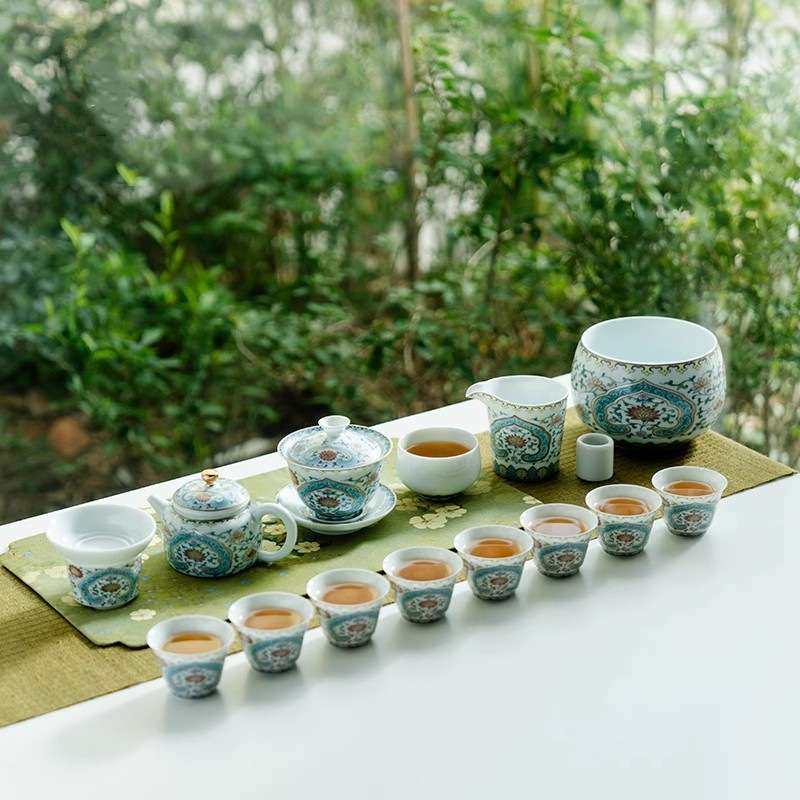 玩物尚置斗彩盖碗茶杯高档家用女士个人专用不烫手功夫陶瓷泡茶碗,3C数码配件,其它配件,淘宝优惠券,粉丝福利购,淘宝优惠卷