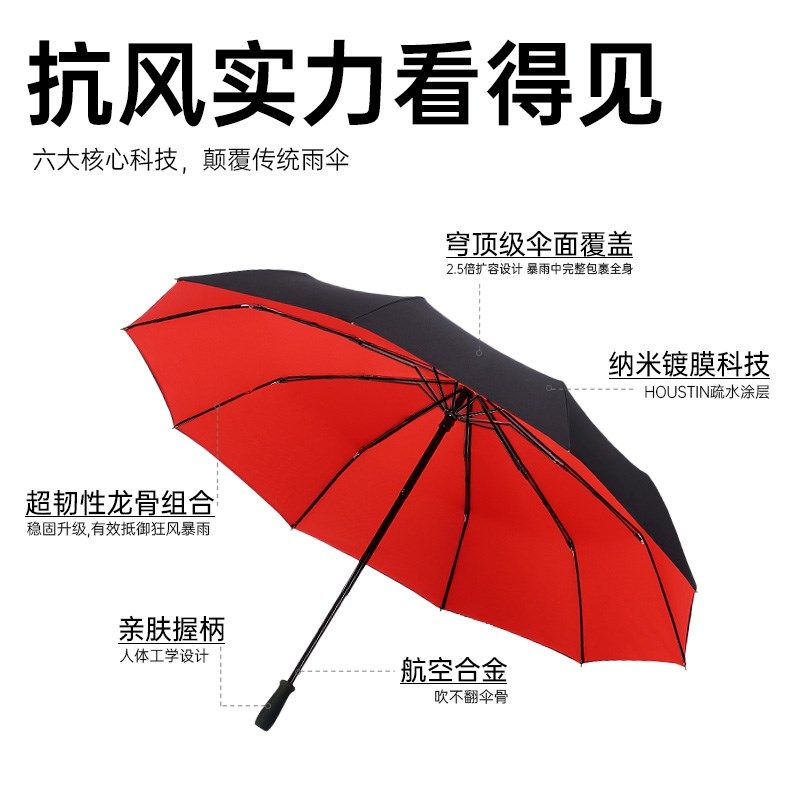 特大号折叠伞超大雨伞层遮阳加固结实抗风暴雨男女士三折叠商务,居家日用,伞,淘宝优惠券,粉丝福利购,淘宝优惠卷