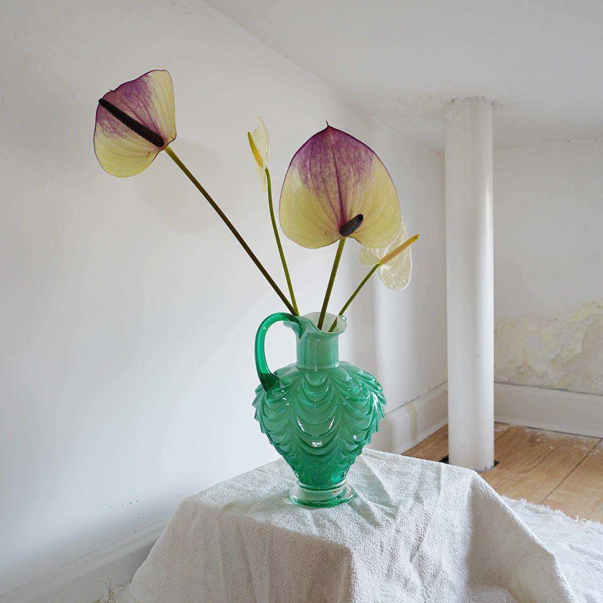 中古风格绿色帷幔单耳水升花瓶 水罐家居装饰摆件,鲜花速递/花卉仿真/绿植园艺,割草机/草坪机,淘宝优惠券,粉丝福利购,淘宝优惠卷