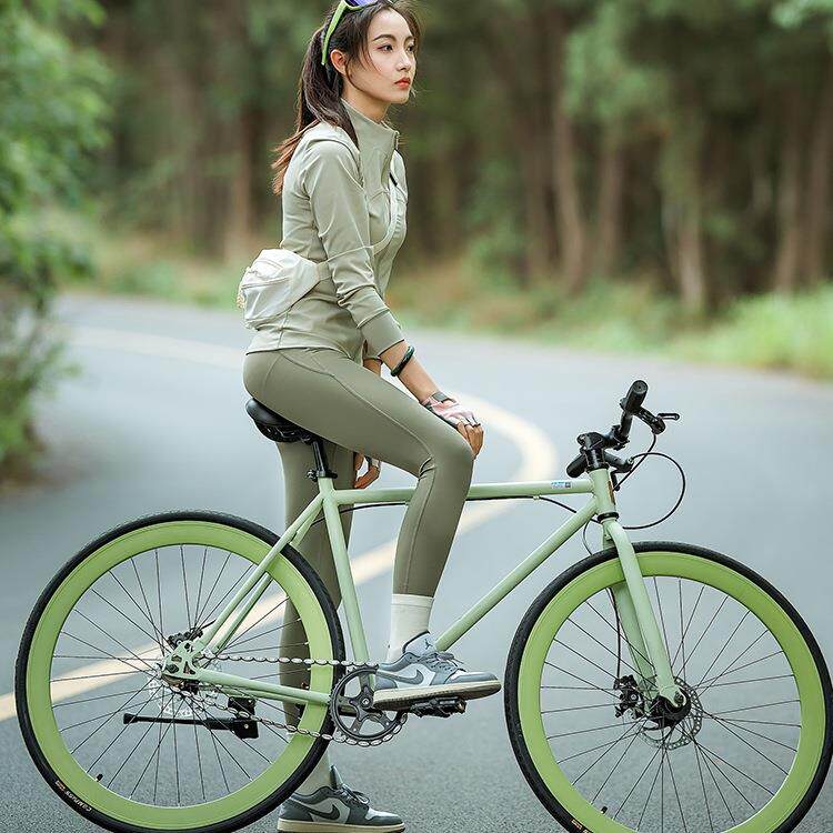公路自行车成人700C青少年轻便男式死飞平把赛车女款单车