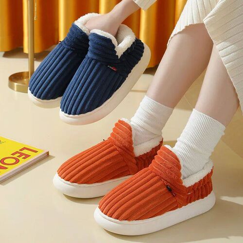 Shevalues Fashion Fur Slippers For Women Men Winter Warm ank