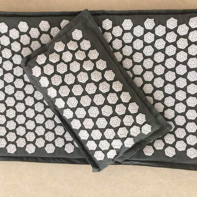 Lotus Spike Acupressure Mat Cushion Nature Linen Coconut Pal