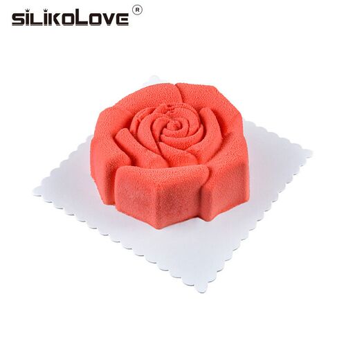 SILIKOLOVE Small Rose Silicone Bread Pan Cake Mold Baking