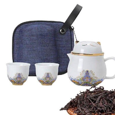Teapot Set With Cups Ceramic Portable Tea Cup Set Teapot