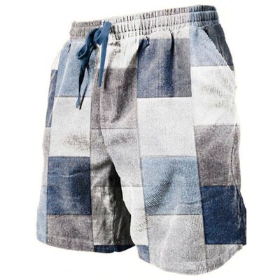 Mens Beach Pants Color Patterned 3D Printed Shorts Mens Su
