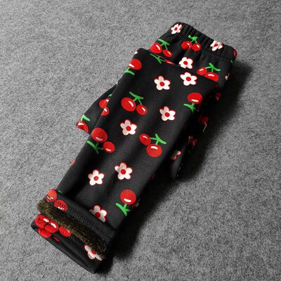 Autumn Winter Baby Girls Leggings Thick Warm Dot Pants Kid G