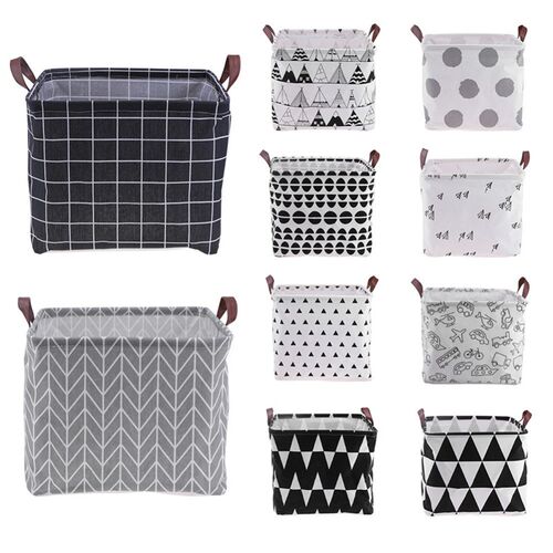Folding Laundry Basket Storage Basket Barrel Standing Kid T